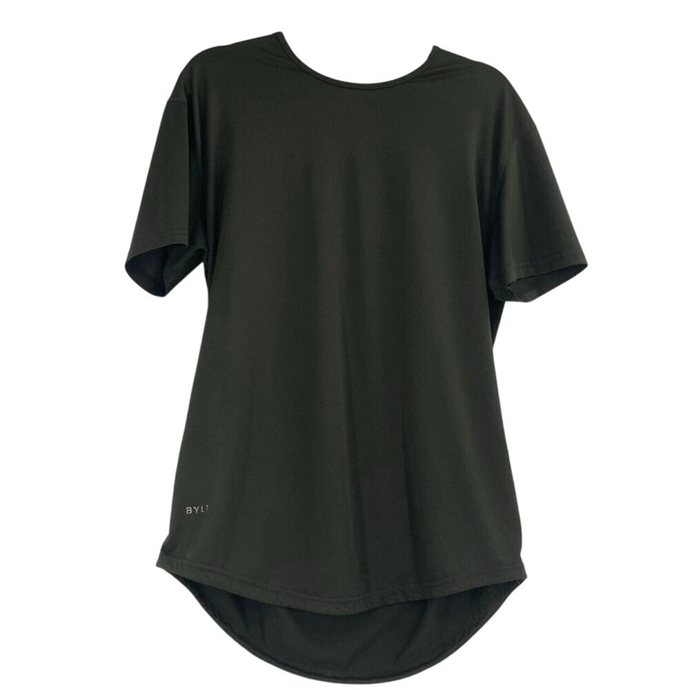 BYLT Army Green Active Premium Basic Short Sleeve Tee Men’s Medium Gym